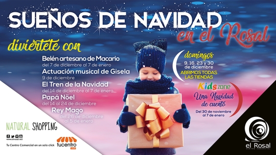 El tren de la Navidad y Papá Noël han llegado a El Rosal El tren de la Navidad y Papá Noël han llegado a El Rosal