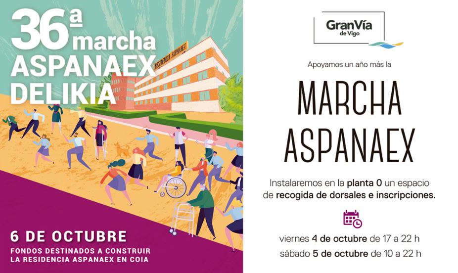 Gran Vía de Vigo se suma a la 36ª marcha Aspanaex Gran Vía de Vigo se suma a la 36ª marcha Aspanaex