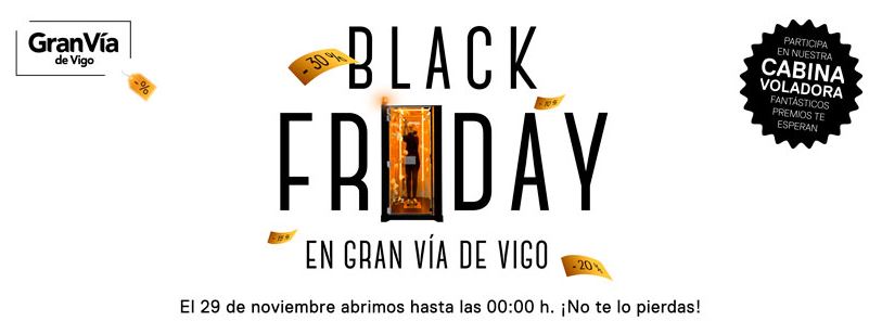 Gran Vía de Vigo celebrará el Black Friday con una cabina voladora llena de regalos Gran Vía de Vigo celebrará el Black Friday con una cabina voladora llena de regalos